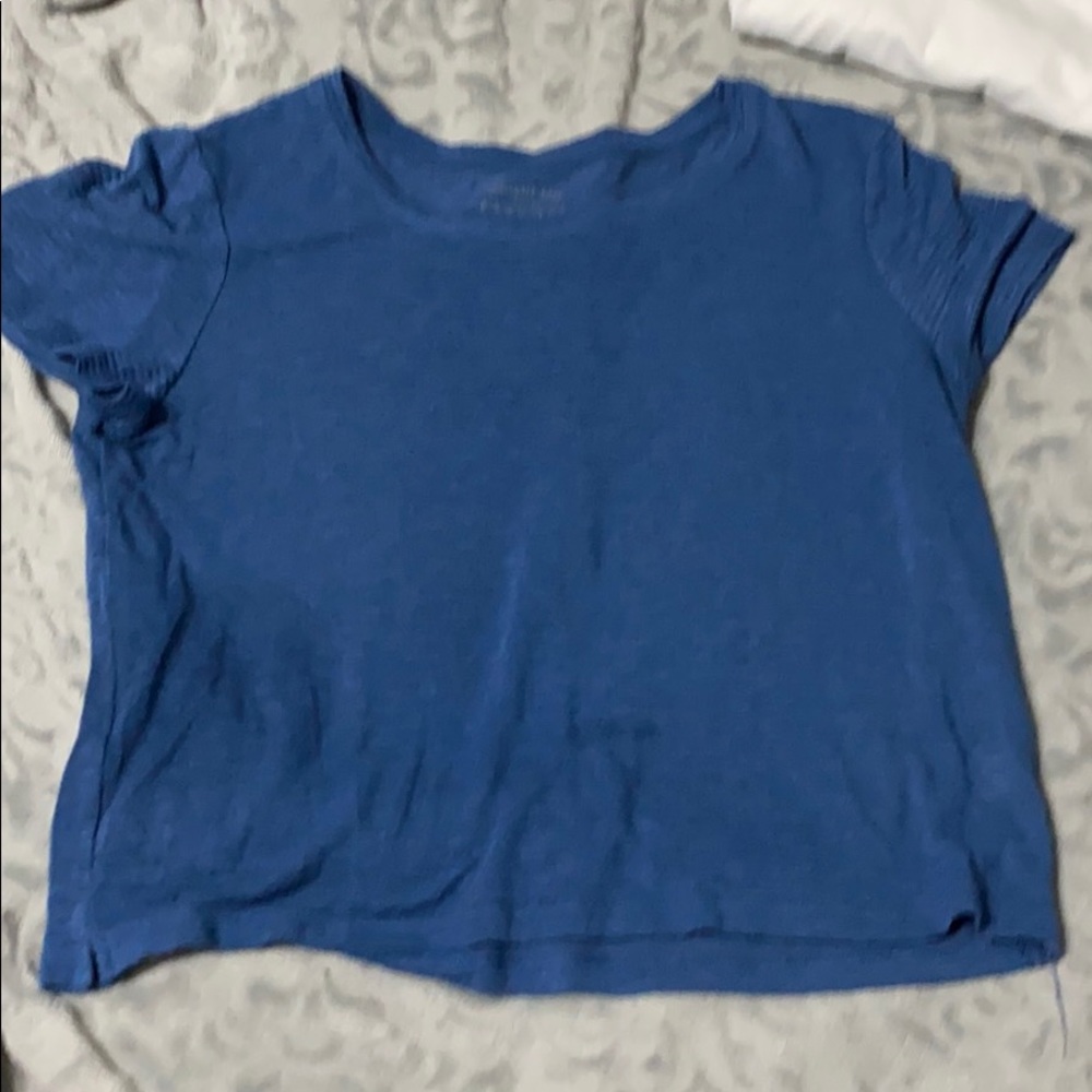 Navy crop top